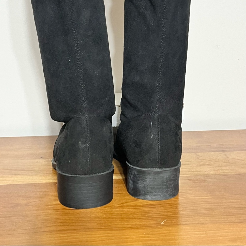 Steve Madden Women's Jody Thigh High Black Faux Suede Boots Size‎ 7 M - Picture 4 of 8